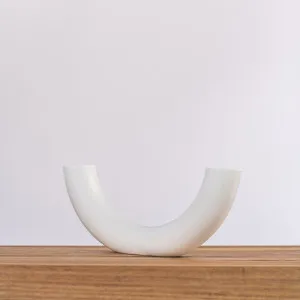 Ceramic Vase - Lotus - White by Ivory & Deene, a Decor for sale on Style Sourcebook