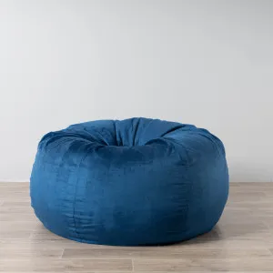 Pierre Fur Bean Bag - Ocean Blue by Ivory & Deene, a Bean Bags for sale on Style Sourcebook