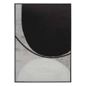 Monochrome Curves 1 Box Framed Canvas in 104x144cm by OzDesignFurniture, a Painted Canvases for sale on Style Sourcebook