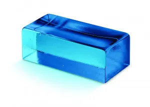 Venetian Glass - Blue Sapphire (Semi Polished) by Austral Bricks, a Bricks for sale on Style Sourcebook