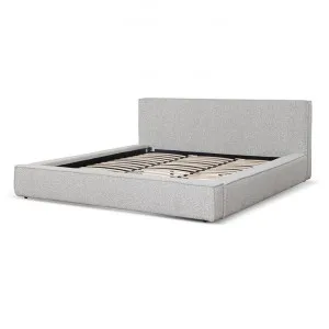 Castillo King Bed Frame - Cloudy Pepper Boucle by Interior Secrets - AfterPay Available by Interior Secrets, a Beds & Bed Frames for sale on Style Sourcebook