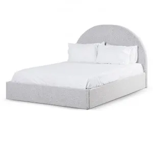 Antonia Queen Bed Frame - Cloudy Pepper Boucle with Storage by Interior Secrets - AfterPay Available by Interior Secrets, a Beds & Bed Frames for sale on Style Sourcebook