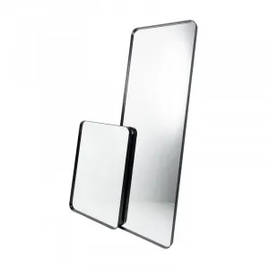 Luxe Sienna Matt Black Metal Frame Bathroom Mirror - 2 Sizes 750mm x 500mm by Luxe Mirrors, a Vanity Mirrors for sale on Style Sourcebook