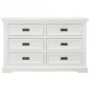 Aspen Dresser Brushed White - 6 Drawer by null, a Dressers & Chests of Drawers for sale on Style Sourcebook