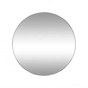 Minim Round Wall Mirror Black - 90cm by null, a Mirrors for sale on Style Sourcebook