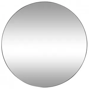 Minim Round Wall Mirror Black - 120cm by null, a Mirrors for sale on Style Sourcebook