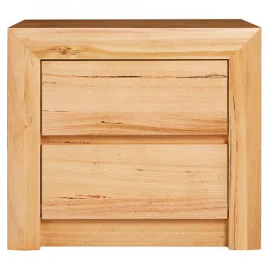 Bellambi Natural Messmate Bedside Table - 2 Drawer by null, a Bedside Tables for sale on Style Sourcebook