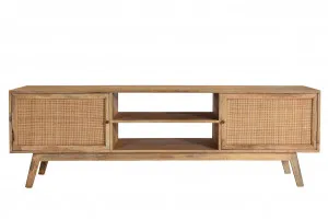 Tulum Mango Wood and Rattan TV Unit - 177cm by null, a Entertainment Units & TV Stands for sale on Style Sourcebook