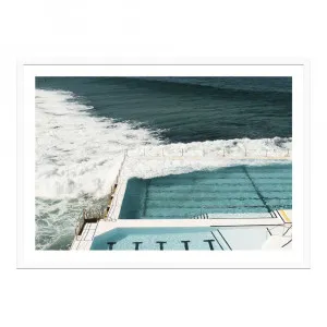 Bondi Blues Framed Print  - 120cm x 86cm by null, a Prints for sale on Style Sourcebook