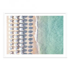 Summer Umbrellas Framed Print  - 100cm x 70cm by null, a Prints for sale on Style Sourcebook