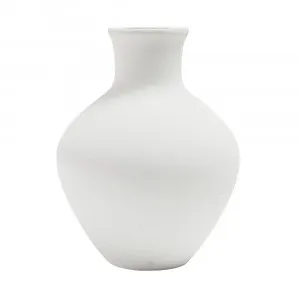 Corfu Vase White Concrete - 25cm Dia by null, a Vases & Jars for sale on Style Sourcebook