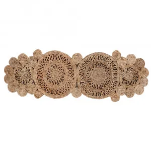 Amaya Table Runner Jute - 35cm x 110cm by null, a Decor for sale on Style Sourcebook