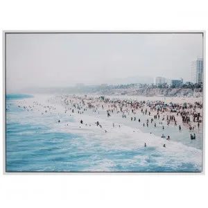 California Waves Framed Canvas - 140cm x 100cm by null, a Painted Canvases for sale on Style Sourcebook