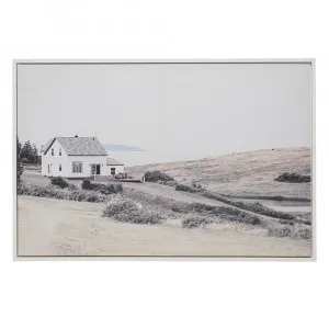 Ocean House Framed Canvas  - 132cm x 88cm by null, a Painted Canvases for sale on Style Sourcebook