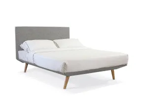 Oslo Bed Frame Light Grey by null, a Beds & Bed Frames for sale on Style Sourcebook