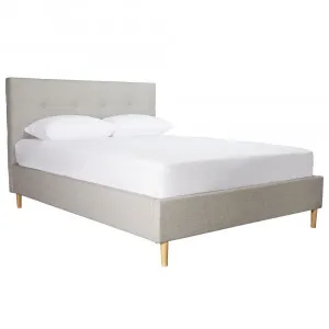 Talia Bed Frame Light Grey by null, a Beds & Bed Frames for sale on Style Sourcebook