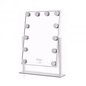 Lumiere Dual Light Makeup Mirror - Available in Black or White 36cm x 47cm White by Luxe Mirrors, a Shaving Cabinets for sale on Style Sourcebook