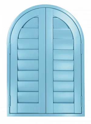 Shaped Shutter - Blue by Wynstan, a Shutters for sale on Style Sourcebook