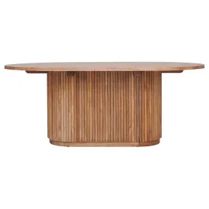 Porto Pablo Oval Dining Table 200cm in Rustic Clear by OzDesignFurniture, a Dining Tables for sale on Style Sourcebook