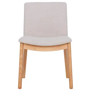 Everest Dining Chair in Beige Fabric / Clear by OzDesignFurniture, a Dining Chairs for sale on Style Sourcebook
