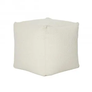 Arlette Boucle Pouf  - 45cm x 45cm x 45cm by null, a Ottomans for sale on Style Sourcebook