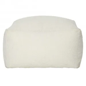 Arlette Boucle Pouf  - 66cm x 66cm x 35cm by null, a Ottomans for sale on Style Sourcebook