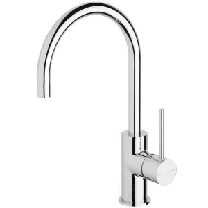 Phoenix Vivid Slimline Side Lever Sink Mixer 160mm Gooseneck Chrome by PHOENIX, a Kitchen Taps & Mixers for sale on Style Sourcebook