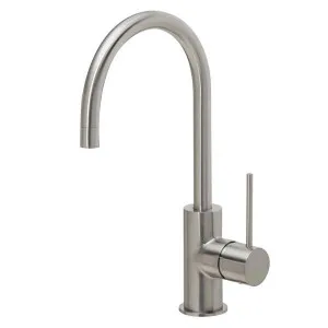 Phoenix Vivid Slimline Side Lever Sink Mixer 160mm Gooseneck-Brushed Nickel by PHOENIX, a Kitchen Taps & Mixers for sale on Style Sourcebook