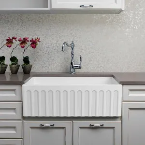 Turner Hastings Novi 75 x 46 Fireclay Single Butler Sink, Universal Flat or Ribbed by Turner Hastings, a Kitchen Sinks for sale on Style Sourcebook