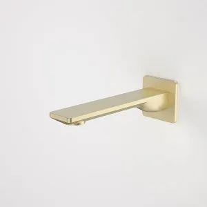 Caroma Urbane II Square 180mm Basin/Bath Outlet Brushed Brass by Caroma, a Bathroom Taps & Mixers for sale on Style Sourcebook