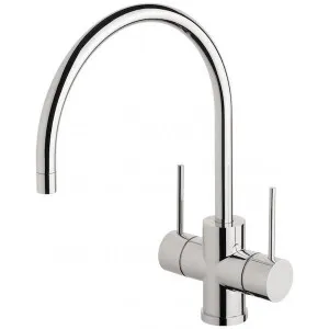 Phoenix Vivid Slimline Twin Handle Sink Mixer 220mm G/N by PHOENIX, a Kitchen Taps & Mixers for sale on Style Sourcebook