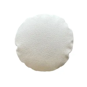 Luna Round Bouclé Cushion by Granite Lane, a Cushions, Decorative Pillows for sale on Style Sourcebook
