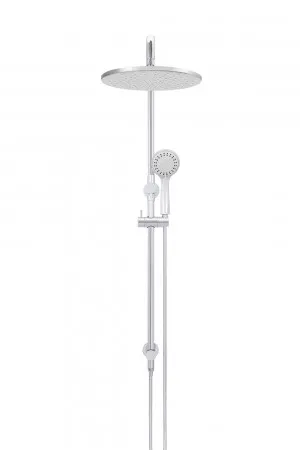 Meir | POLISHED CHROME ROUND COMBINATION SHOWER RAIL, 200MM ROSE, THREE-FUNCTION HAND SHOWER by Meir, a Shower Heads & Mixers for sale on Style Sourcebook