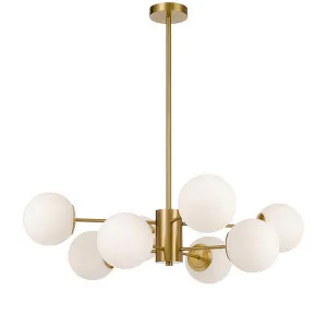 Telbix Marsten E27 8 Light Pendant Antique Gold by Telbix, a Pendant Lighting for sale on Style Sourcebook