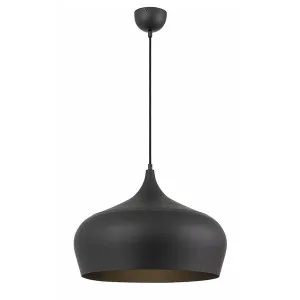 Telbix Polk E27 45cm Pendant Matte Black by Telbix, a Pendant Lighting for sale on Style Sourcebook