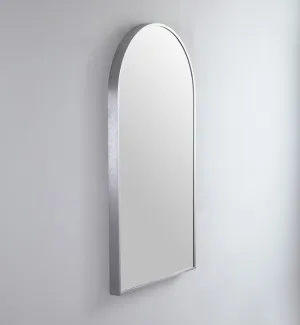 Modern Arch Metal Frame Bathroom Mirror - 7 colour options - 91 x 51cm Gun Metal by Luxe Mirrors, a Vanity Mirrors for sale on Style Sourcebook