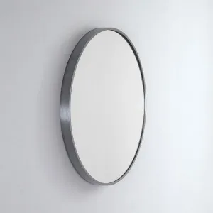 Modern Round Coloured Frame Bathroom Mirror - 7 colour options - 81cm Georgian Metal by Luxe Mirrors, a Vanity Mirrors for sale on Style Sourcebook