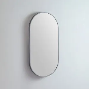 Modern Oblong Coloured Frame Bathroom Mirror - 7 colour options - 46cm x 91cm Georgian Metal by Luxe Mirrors, a Vanity Mirrors for sale on Style Sourcebook