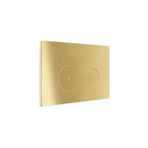 Zaaha Toilet Button & In-Wall Cistern - Brushed Brass by ABI Interiors Pty Ltd, a Toilets & Bidets for sale on Style Sourcebook