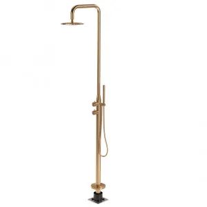 Sola Outdoor Shower Set - Brushed Copper by ABI Interiors Pty Ltd, a Outdoor Showers for sale on Style Sourcebook