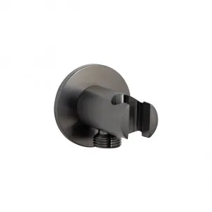 Sola Hand Shower Holder & BP - Brushed Gunmetal by ABI Interiors Pty Ltd, a Outdoor Showers for sale on Style Sourcebook
