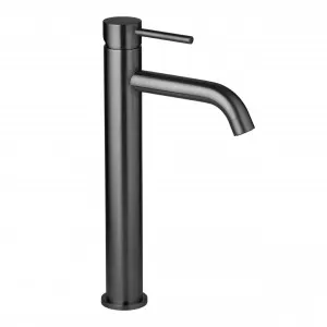 Elysian Extended Basin Mixer - Brushed Gunmetal by ABI Interiors Pty Ltd, a Bathroom Taps & Mixers for sale on Style Sourcebook