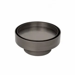 Pixi Round Tile Insert Floor Waste - Brushed Gunmetal by ABI Interiors Pty Ltd, a Traps & Wastes for sale on Style Sourcebook