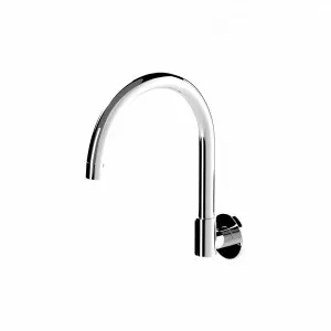 Gooseneck Wall-Mounted Swivel Spout - Chrome by ABI Interiors Pty Ltd, a Bathroom Taps & Mixers for sale on Style Sourcebook