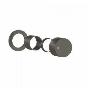 Milani Progressive Handle Kit - Brushed Gunmetal by ABI Interiors Pty Ltd, a Bathroom Taps & Mixers for sale on Style Sourcebook