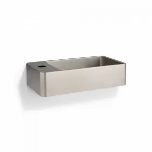 Silo Wall-Mounted Basin - Stainless Steel by ABI Interiors Pty Ltd, a Basins for sale on Style Sourcebook