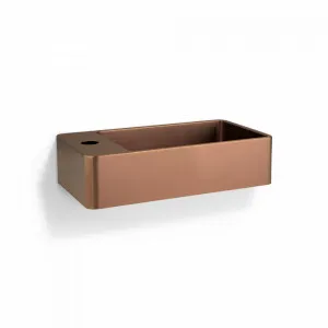 Silo Wall-Mounted Basin - Brushed Copper by ABI Interiors Pty Ltd, a Basins for sale on Style Sourcebook