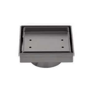 Pixi Tile Insert Floor Waste 125mm - Brushed Gunmetal by ABI Interiors Pty Ltd, a Traps & Wastes for sale on Style Sourcebook