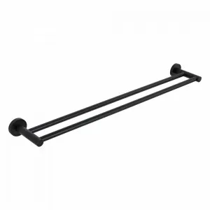 Elysian Double Towel Rail - Matte Black by ABI Interiors Pty Ltd, a Towel Rails for sale on Style Sourcebook
