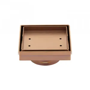 Pixi Tile Insert Floor Waste 125mm - Brushed Copper by ABI Interiors Pty Ltd, a Traps & Wastes for sale on Style Sourcebook